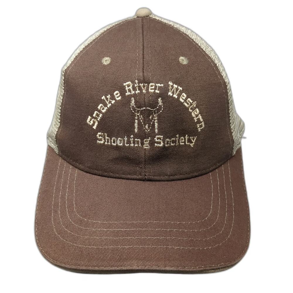 Cobra Baseball Cap Brown One Size Mesh Back Shooting Society Snake River hat